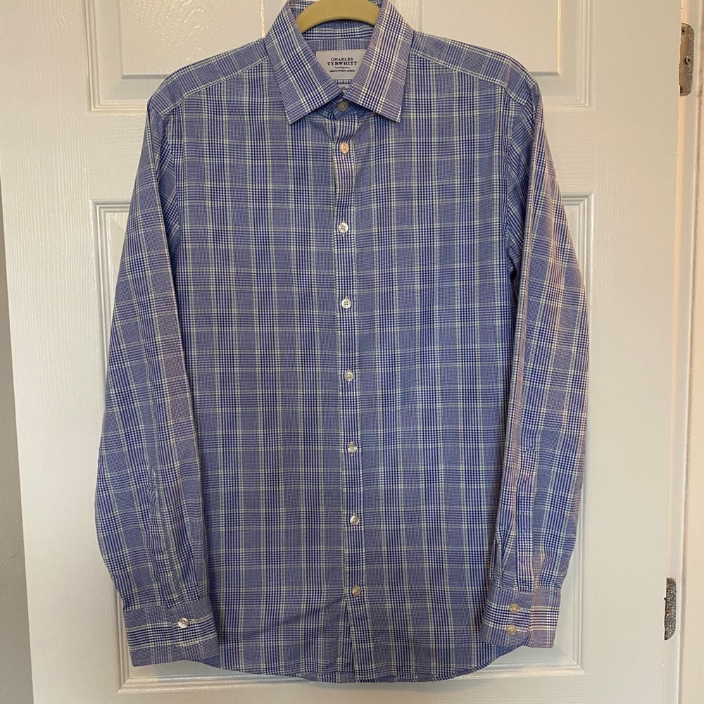 Charles Tyrwhitt Blue Check Dress Shirt